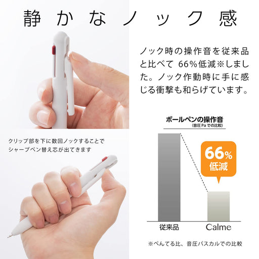 Pentel Grayish White Multifunctional Ballpoint Pen 0.7 & Sharp 0.5 - Xbxaw375W Model-Kiichin - The #1 Place for Japanese Goods in Your Hand!