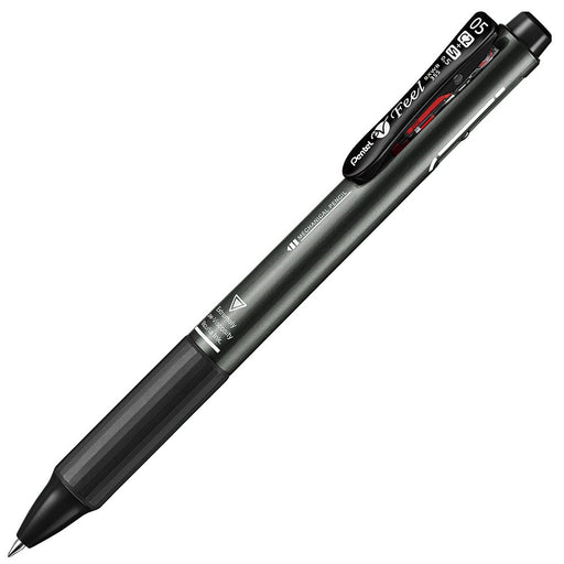 Pentel Feel 2+S Metallic Black Multifunctional 0.5 Ballpoint Pen-Kiichin - The #1 Place for Japanese Goods in Your Hand!