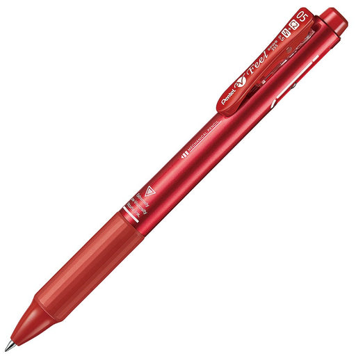 Pentel Feel 2+S 0.5 Multifunctional Ballpoint Pen in Metallic Red-Kiichin - The #1 Place for Japanese Goods in Your Hand!