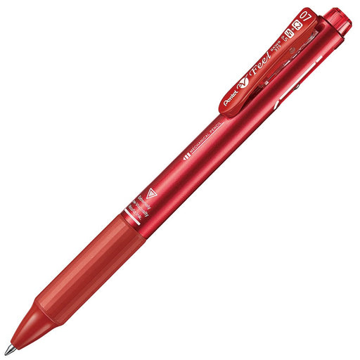 Pentel Feel 2+S 0.7 Multifunctional Ballpoint Pen Metallic Red-Kiichin - The #1 Place for Japanese Goods in Your Hand!