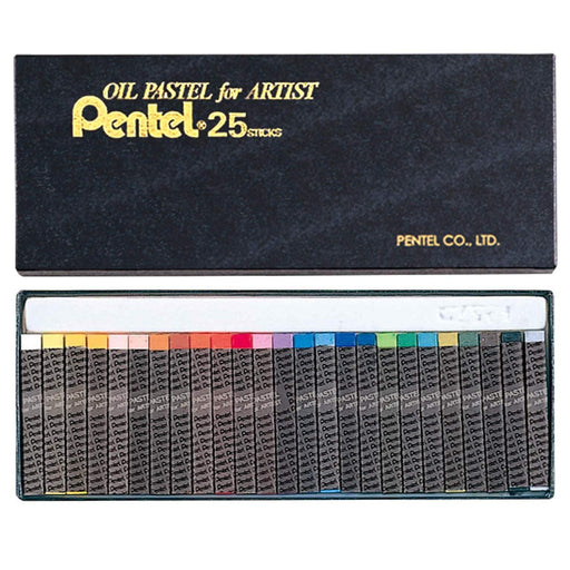 Pentel Professional Oil Pastel Set PTA-25D 25 Vibrant Colors-Kiichin - The #1 Place for Japanese Goods in Your Hand!