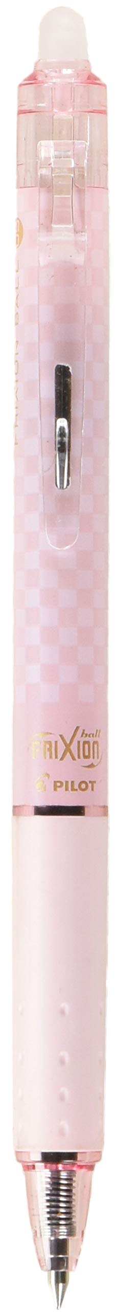 Pilot Frixion Ball Knock Design Series 0.5mm Pink Ballpoint Pen Check Pattern-Kiichin - The #1 Place for Japanese Goods in Your Hand!