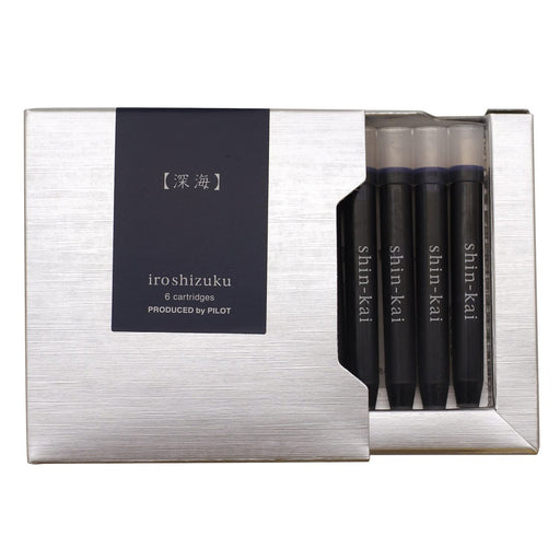 Pilot Iroshizuku 0.9Cc Deep Sea Fountain Pen Cartridge 6-Piece Pack-Kiichin - The #1 Place for Japanese Goods in Your Hand!