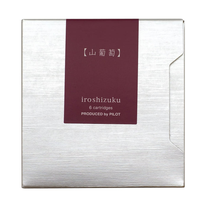 Pilot Iroshizuku Wild Grape 0.9Cc Fountain Pen Cartridge Pack of 6-Kiichin - The #1 Place for Japanese Goods in Your Hand!