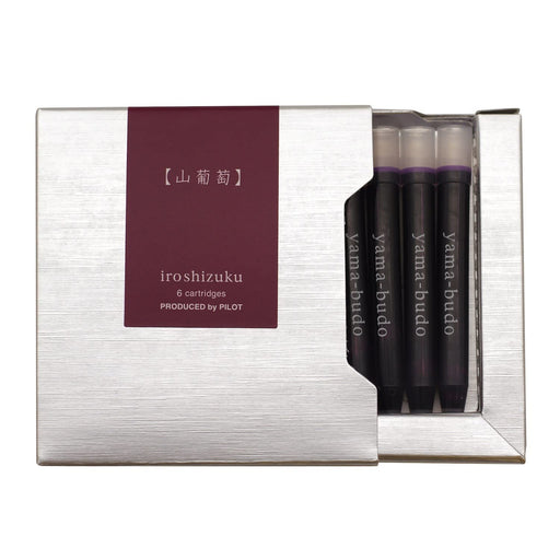 Pilot Iroshizuku Wild Grape 0.9Cc Fountain Pen Cartridge Pack of 6-Kiichin - The #1 Place for Japanese Goods in Your Hand!