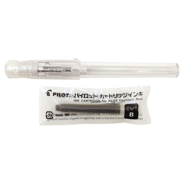 Pilot Kakuno F Transparent Fountain Pen - Reliable Writing Instrument by Pilot-Kiichin - The #1 Place for Japanese Goods in Your Hand!
