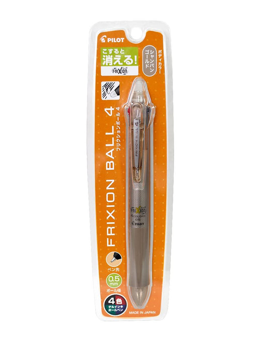 Pilot Frixion Ball 4 Gold Pen P-LKFB-80EF-CGD Champagne Edition from Pilot-Kiichin - The #1 Place for Japanese Goods in Your Hand!