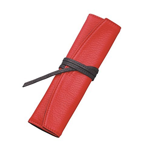 Pilot Pensamble Long Roll Pen Case 1-Pocket Design Vibrant Red-Kiichin - The #1 Place for Japanese Goods in Your Hand!