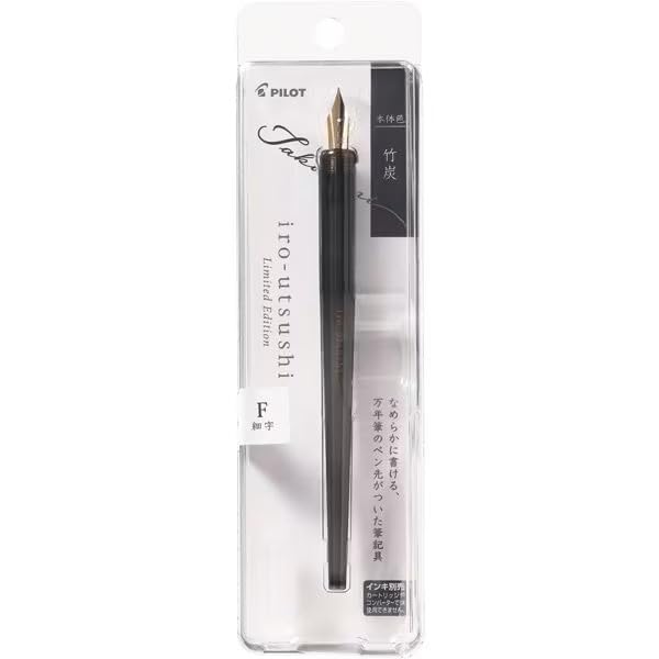 Pilot Iro-Utsusi Bamboo Charcoal Fine Nib F Dip Fountain Pen