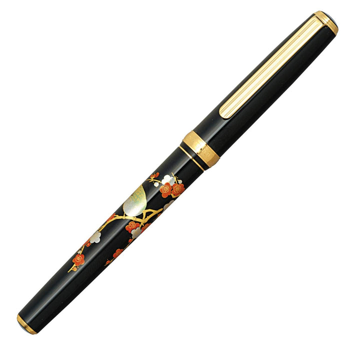 Platinum Art Modern Makie Medium Point Fountain Pen with Nightingale & Plum Design-Kiichin - The #1 Place for Japanese Goods in Your Hand!