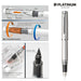 Platinum Procion Luster Medium Point Fountain Pen Satin Silver PNS-8000#79-3-Kiichin - The #1 Place for Japanese Goods in Your Hand!