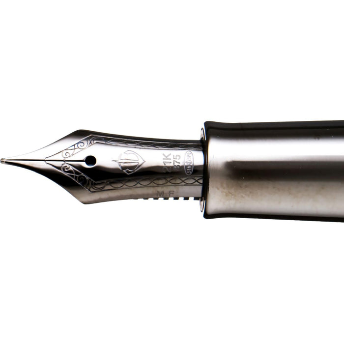 Sailor Cylint Fountain Pen Matte Black Fine 21K Gold Nib Stainless Steel