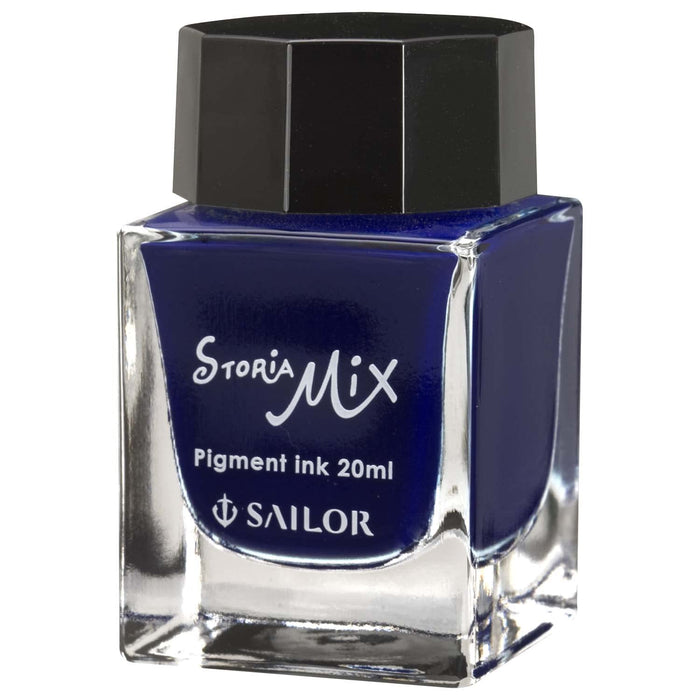 Sailor Brand Fountain Pen with Blue Storia Mix Pigment Ink Bottle 20ml - Model 13-1503-240-Kiichin - The #1 Place for Japanese Goods in Your Hand!