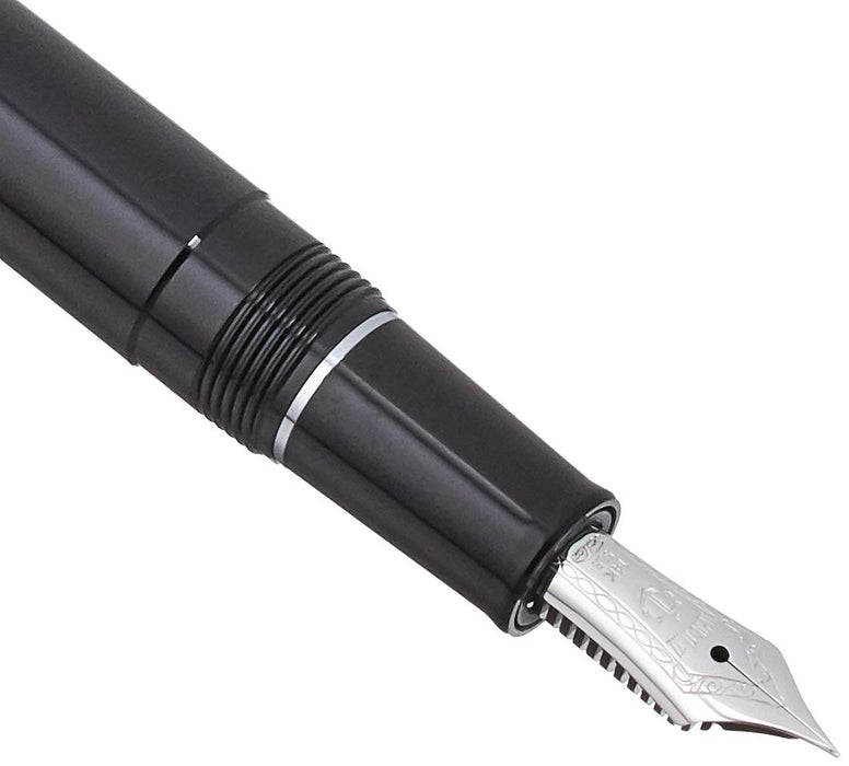 Sailor Professional Gear Slim Silver Black Fountain Pen Extra Fine 11-1222-120-Kiichin - The #1 Place for Japanese Goods in Your Hand!