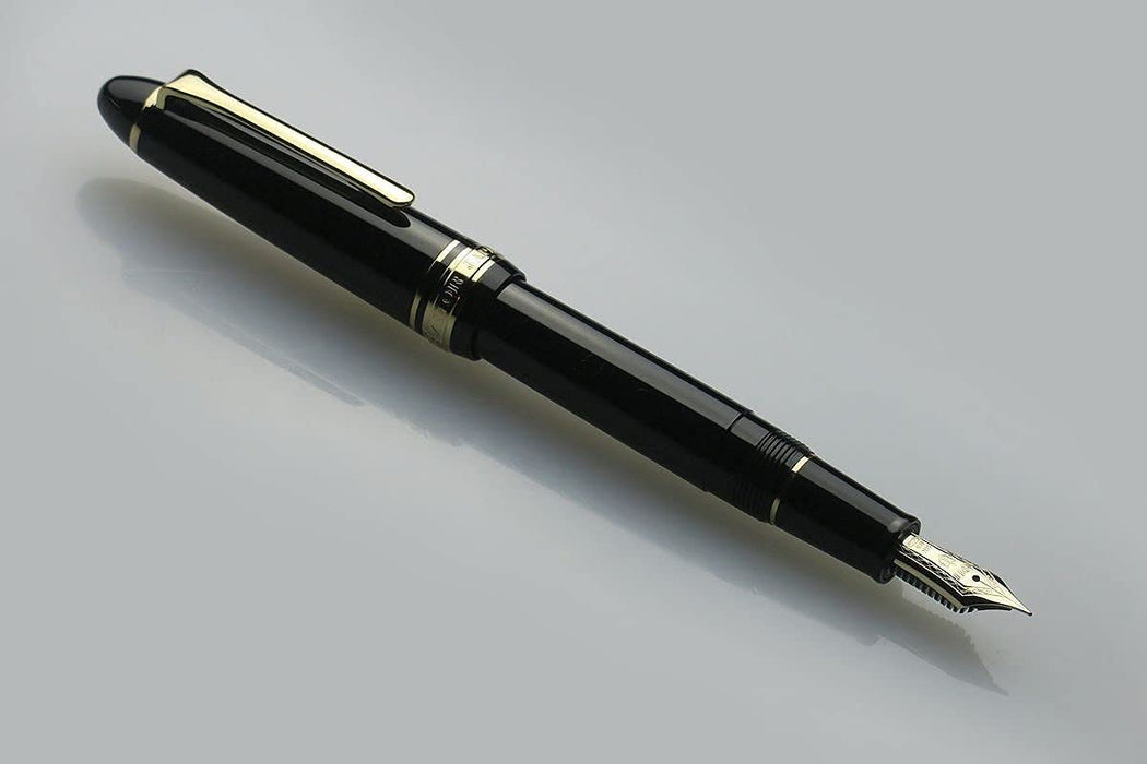 Sailor Fountain Pen Profit Light - Black with Gold Trim Zoom Nib Model 11-1038-720-Kiichin - The #1 Place for Japanese Goods in Your Hand!