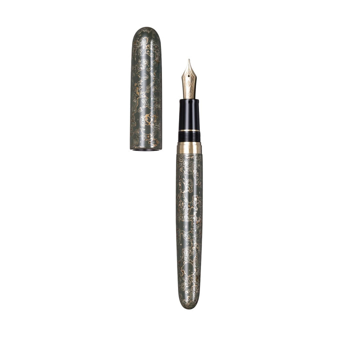 Sailor Fountain Pen Rei Aomori Medium Point in Tokiwa Color with Traditional Lacquer Art 10-8836-460-Kiichin - The #1 Place for Japanese Goods in Your Hand!