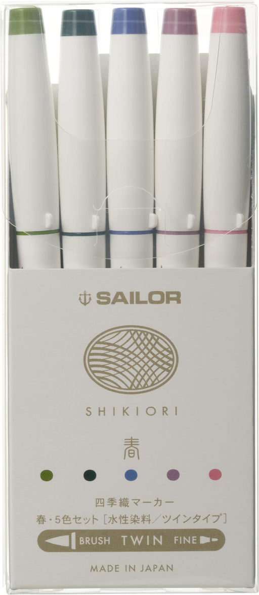 Sailor Fountain Pen Four Seasons Spring 5-Color Water-Based Set Model 25-5101-001-Kiichin - The #1 Place for Japanese Goods in Your Hand!