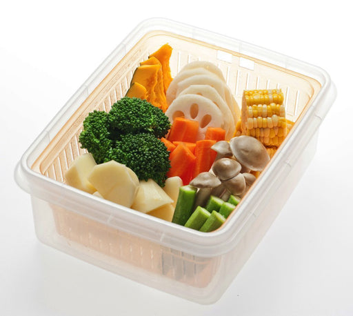 Sanko Plastic D-Pack with Colander Green D-9D Azl8606 Kitchen Essential-Kiichin - The #1 Place for Japanese Goods in Your Hand!