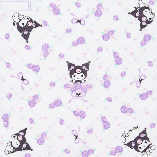 Sanrio Kuromi Cotton Handkerchief 144070 - Soft & Stylish Accessory-Kiichin - The #1 Place for Japanese Goods in Your Hand!