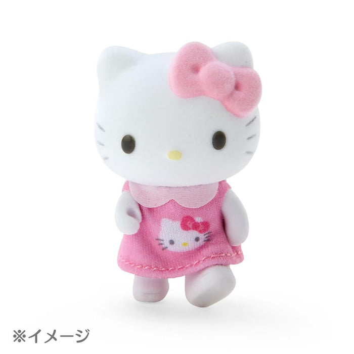 Sanrio Kuromi Mini Flocky Dress-Up Doll - Sanrio Pitatto Friends Kuromi-Chan 6.8x3.6x3cm 604321-Kiichin - The #1 Place for Japanese Goods in Your Hand!