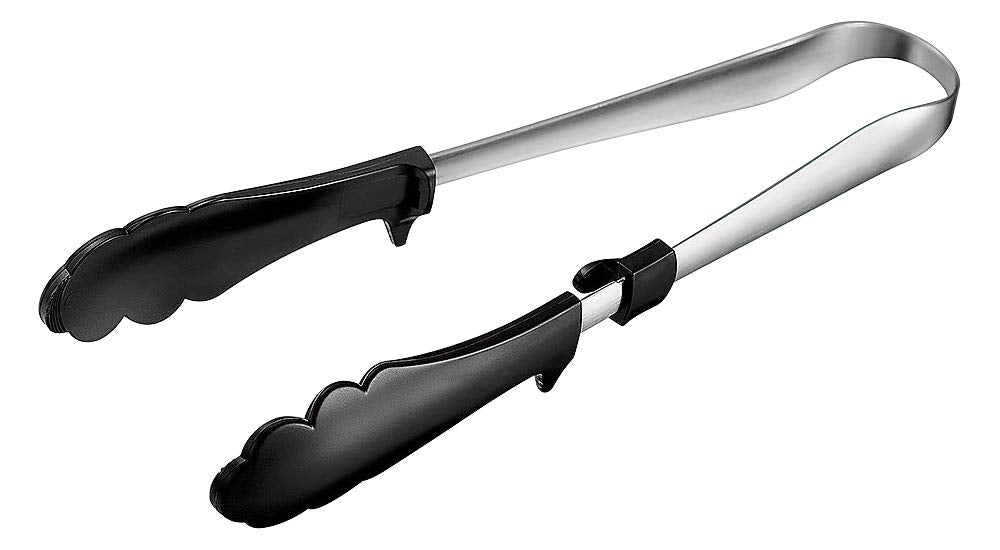 Shimomura Kogyo KIB-202 Kitchen Bar Nylon Tongs Japan Made Dishwasher Safe Niigata Tsubame-Sanjo Black 240x37x35mm-Kiichin - The #1 Place for Japanese Goods in Your Hand!