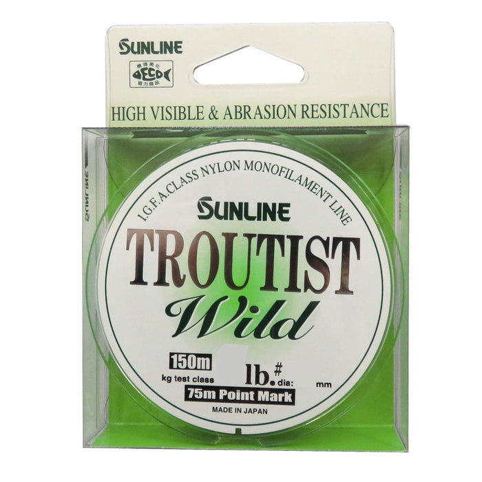 Sunline Troutist Wild Nylon Line 150M 1.25 5Lb Super Matte Green-Kiichin - The #1 Place for Japanese Goods in Your Hand!
