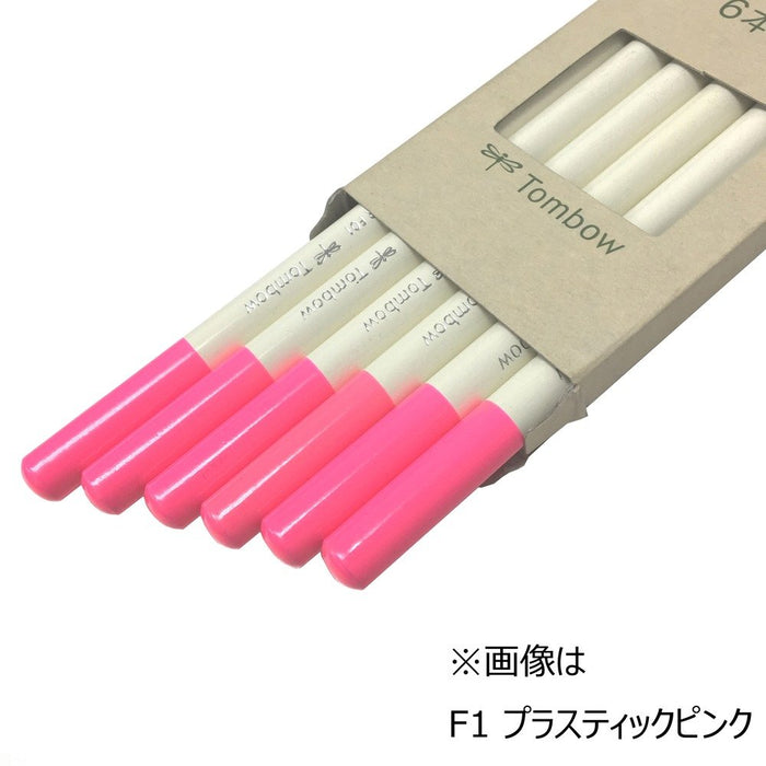 Tombow White Green Colored Pencil 6-Piece Set Single Color Ci-Rvp6-6P-Kiichin - The #1 Place for Japanese Goods in Your Hand!