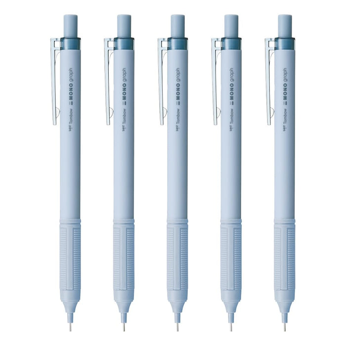 Tombow Monograph Light 0.5mm Mechanical Pencil Grayish Blue 5-Pack-Kiichin - The #1 Place for Japanese Goods in Your Hand!