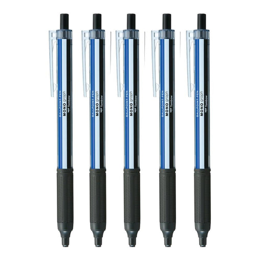 Tombow Monograph Light Ballpoint Pen 0.38mm Black Ink Mono Color Axis 5 Pack-Kiichin - The #1 Place for Japanese Goods in Your Hand!