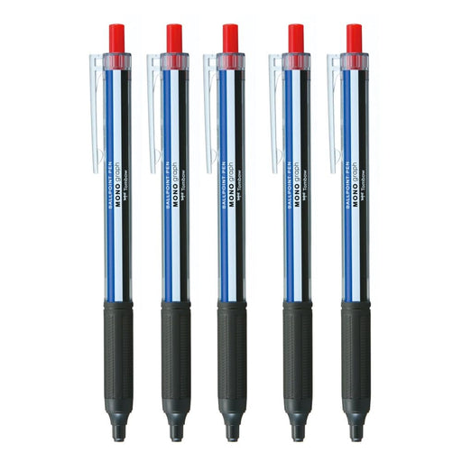 Tombow Monograph Light Ballpoint Pen 0.38mm Red Ink Mono Color Axis Pack of 5-Kiichin - The #1 Place for Japanese Goods in Your Hand!