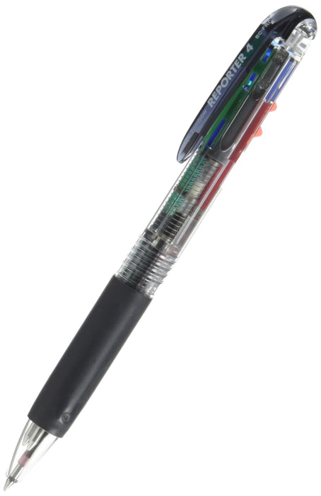 Tombow Reporter 4 Multicolor 0.7mm Ballpoint Pen with Transparent Shaft-Kiichin - The #1 Place for Japanese Goods in Your Hand!