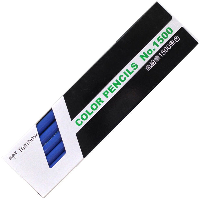 Tombow Ultramarine Colored Pencil 1500 - Pack of 1 Dozen Single Color-Kiichin - The #1 Place for Japanese Goods in Your Hand!