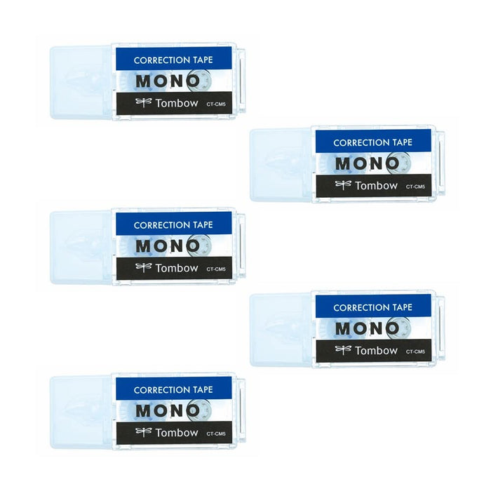 Tombow Mono Color Mono Pocket Correction Tape 5mm x 4m Pack of 5-Kiichin - The #1 Place for Japanese Goods in Your Hand!