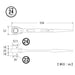 Top Kogyo Double-Ended Ratchet Wrench 22x24mm Cationic Coated Japan Made-Kiichin - The #1 Place for Japanese Goods in Your Hand!