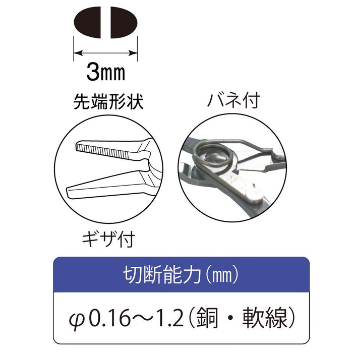 Top Kogyo Mini Radio Pliers 3mm Tip Stainless Steel Precision Repair-Kiichin - The #1 Place for Japanese Goods in Your Hand!