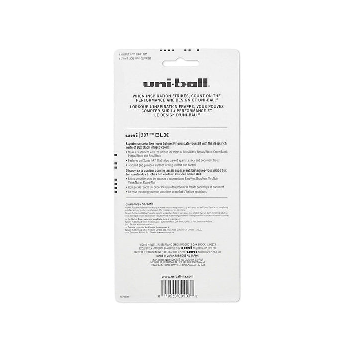 Mitsubishi Pencil Uni-Ball 207 Medium Point Gel 4-Pack Assorted Colors-Kiichin - The #1 Place for Japanese Goods in Your Hand!
