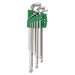 Vessel Hexagonal Ball Point L Wrench Set Short Shaft 9 Pieces - Vessel 8209Bp-Kiichin - The #1 Place for Japanese Goods in Your Hand!