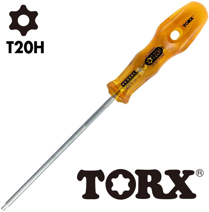 Vessel Power Grip T20Hx120 Torx Screwdriver - Tamper-Proof 5400Tx Series-Kiichin - The #1 Place for Japanese Goods in Your Hand!