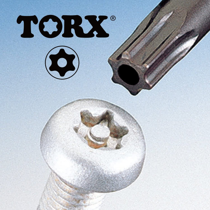 Vessel Power Grip T20Hx120 Torx Screwdriver - Tamper-Proof 5400Tx Series-Kiichin - The #1 Place for Japanese Goods in Your Hand!