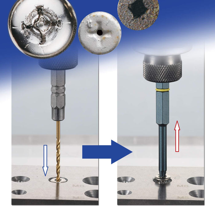 Vessel NEJ-45 Slim Screw Removal Bit for M3-M6 Slicked and Crushed Screws-Kiichin - The #1 Place for Japanese Goods in Your Hand!