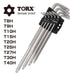 Vessel Tamper-Proof Torx Wrench Set L-Type Set of 9 - Model 8509Txh-Kiichin - The #1 Place for Japanese Goods in Your Hand!