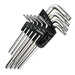 Vessel Tamper-Proof Torx Wrench Set L-Type Set of 9 - Model 8509Txh-Kiichin - The #1 Place for Japanese Goods in Your Hand!