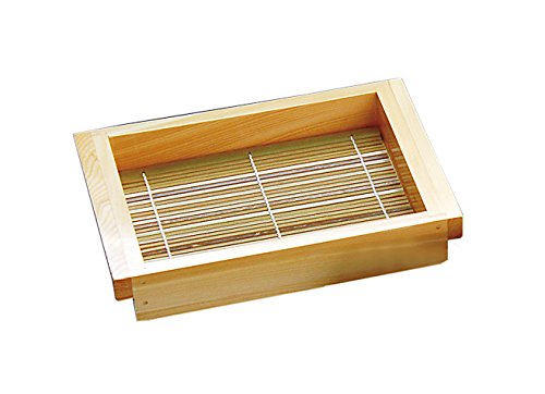 Yamaco Hinoki Soba Noodles Set with Bamboo Blinds Model 21532 Long Rectangular-Kiichin - The #1 Place for Japanese Goods in Your Hand!