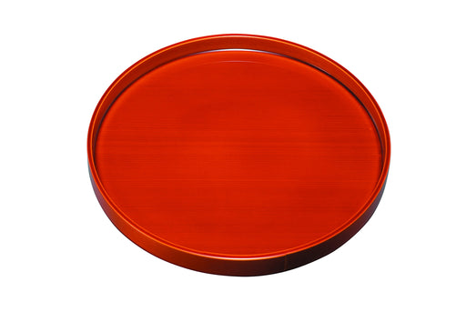 Yamaya Lacquerware Shop 33cm Round Tray Shunkei Lacquer Finish-Kiichin - The #1 Place for Japanese Goods in Your Hand!