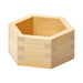 Yamaco Hinoki Hexagonal Masu Unpainted 9.8x8.5x4.5cm 12262 Durable Design-Kiichin - The #1 Place for Japanese Goods in Your Hand!