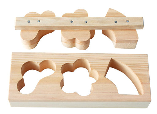 Yamaco Hinoki Moto Rice Ball Sushi Press Mold with 3 Holes-Kiichin - The #1 Place for Japanese Goods in Your Hand!