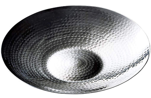 Yamaco Hammered Stainless Steel Deep Round Plate Small Model 23960-Kiichin - The #1 Place for Japanese Goods in Your Hand!