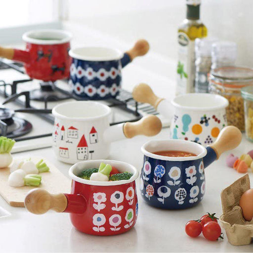 Yutaka Horo Japan Enameled Petit Milk Pan Fruit - Plune-Kiichin - The #1 Place for Japanese Goods in Your Hand!