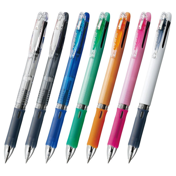 Zebra 10 Pack Slim Transparent 3 Color Clip-On Ballpoint Pens B-B3A5-C-Kiichin - The #1 Place for Japanese Goods in Your Hand!