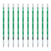 Zebra Prefeel Sarasa 10-Pack Green Ballpoint Pen Refill 0.4mm Lead - Zebra Brnjk4G-Kiichin - The #1 Place for Japanese Goods in Your Hand!